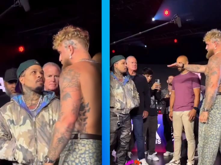 VIDEO: Primer careo entre Jake Paul y Gervonta, el Youtuber se burló de estatura de Davis