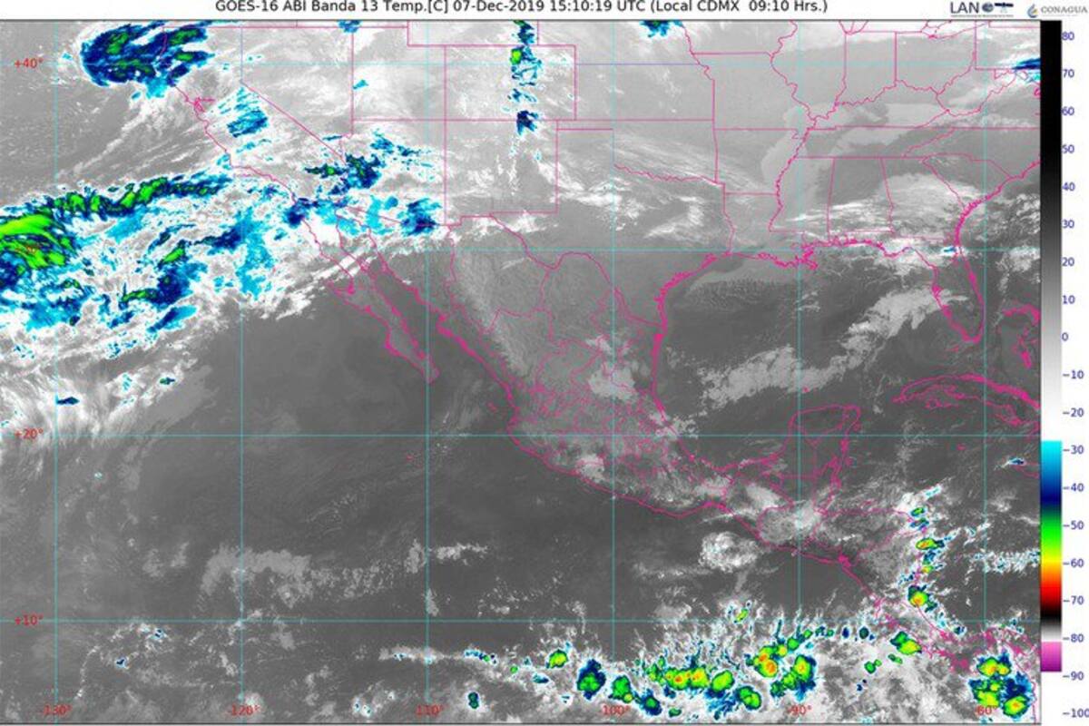 Se prevén lluvias fuertes en Baja California, Veracruz, Oaxaca y Chiapas