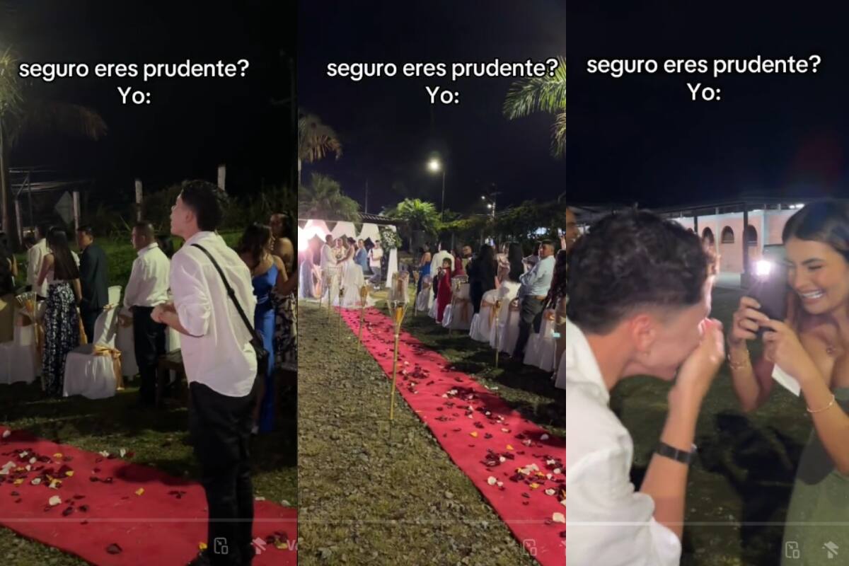 Joven INTERRUMPE una boda para decir: “¡padre! ¿Qué horas tiene?” (VIRAL)