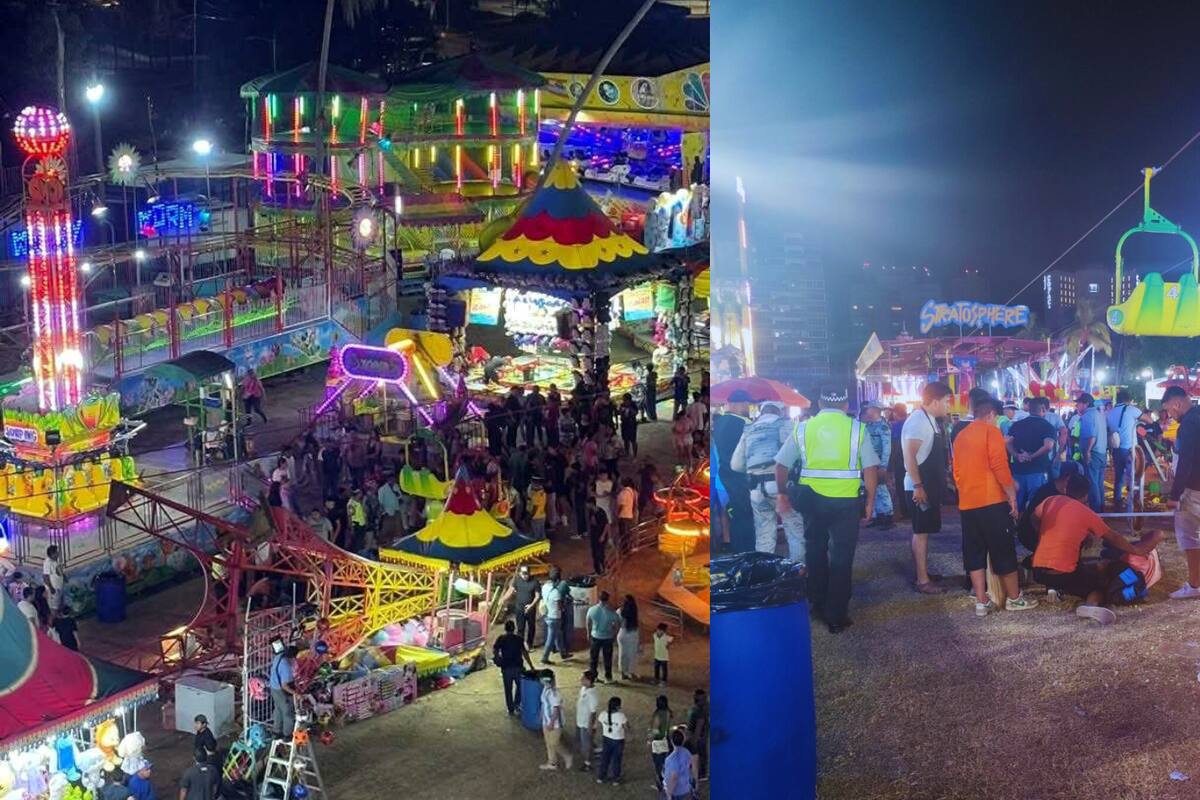 Video: Colapsa tirolesa de juego mecánico en Acapulco