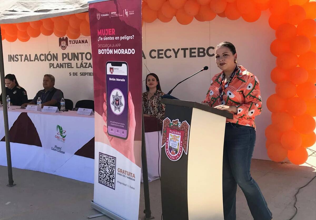 Tanya Alejandra Mota Alvarado, directora del Instituto Municipal de la Mujer (Immujer), encabezó la instalación del Punto Naranja.