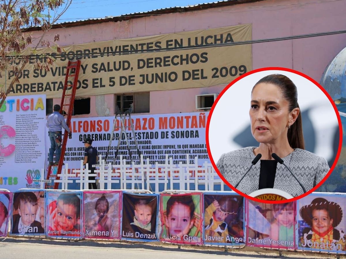 Claudia Sheinbaum recuerda la tragedia de la Guardería ABC, en su decimosexto aniversario. | Crédito: EFE/Julio A. Clark (GH)