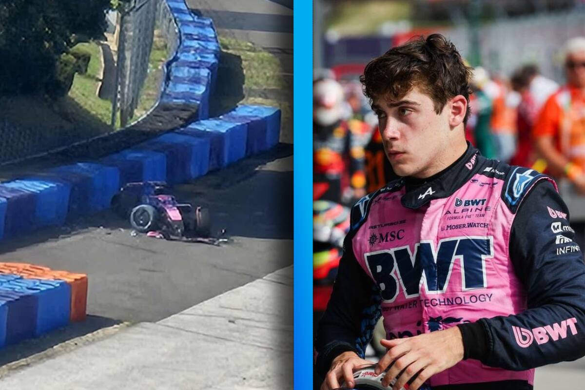 ¡Fuertes imágenes! Franco Colapinto sufre impactante accidente en una prueba de neumáticos