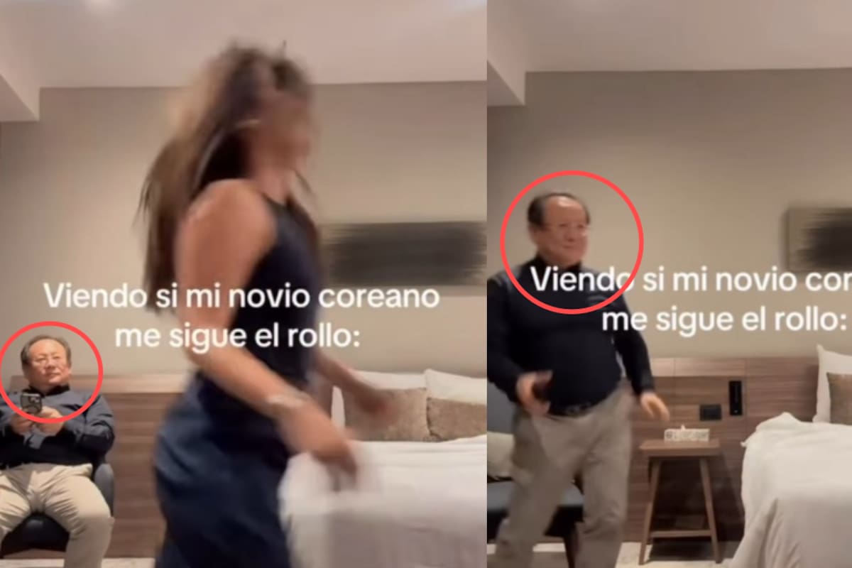 “No es de a fuerza tener un novio coreano”: critican a mujer por trend con pareja mucho mayor