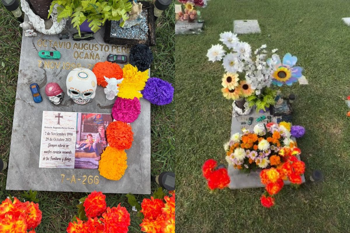 Así luce la tumba de Octavio Ocaña a casi cuatro años de su muerte