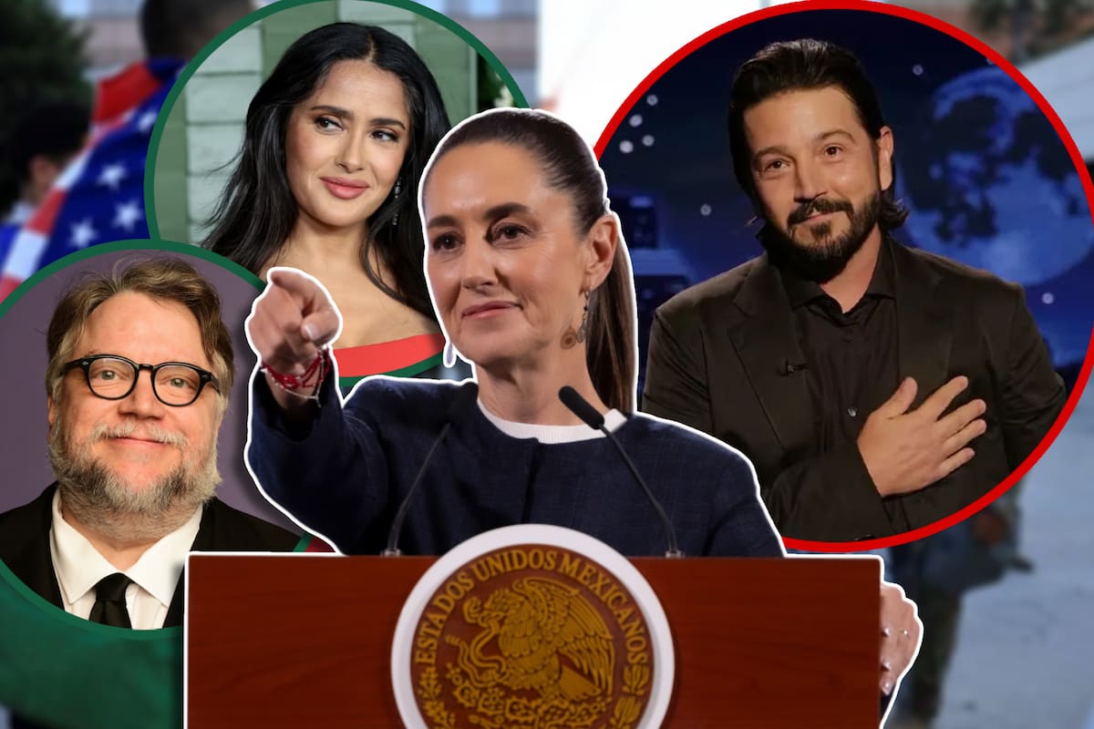 Claudia Sheinbaum pide que más artistas, como Diego Luna y Salma Hayek, alcen la voz por los migrantes