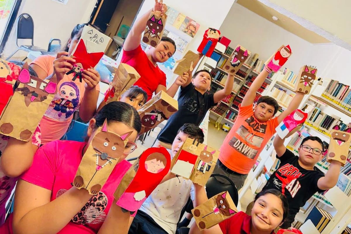Niñas y niños cerraron el verano entre libros, juegos y manualidades en San Luis Río Colorado