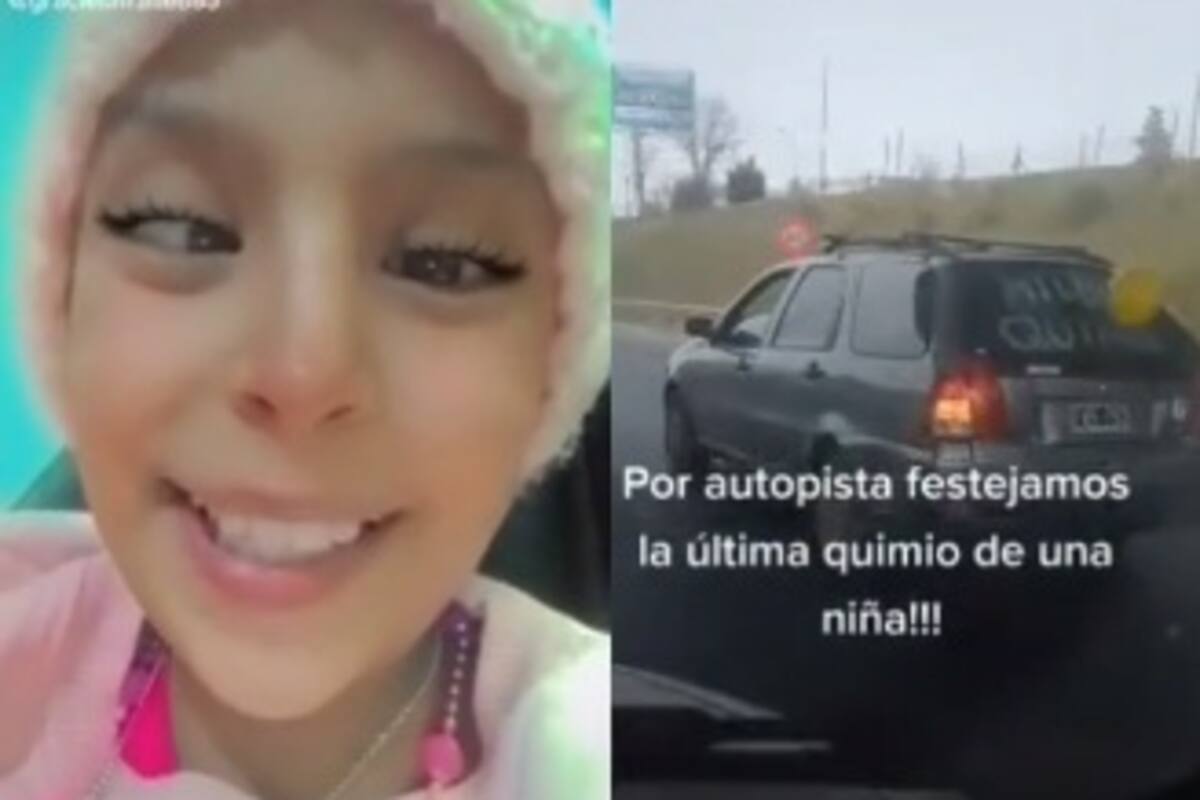 Celebran con caravana de autos que su hija venció al cáncer