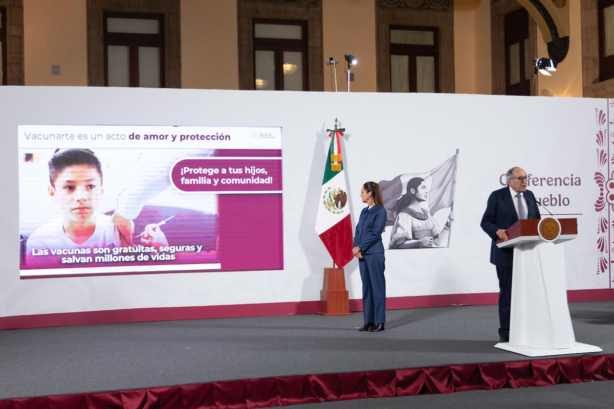 Sarampión en México: refuerzan vacunación tras brote en Chihuahua. | Crédito: Presidencia