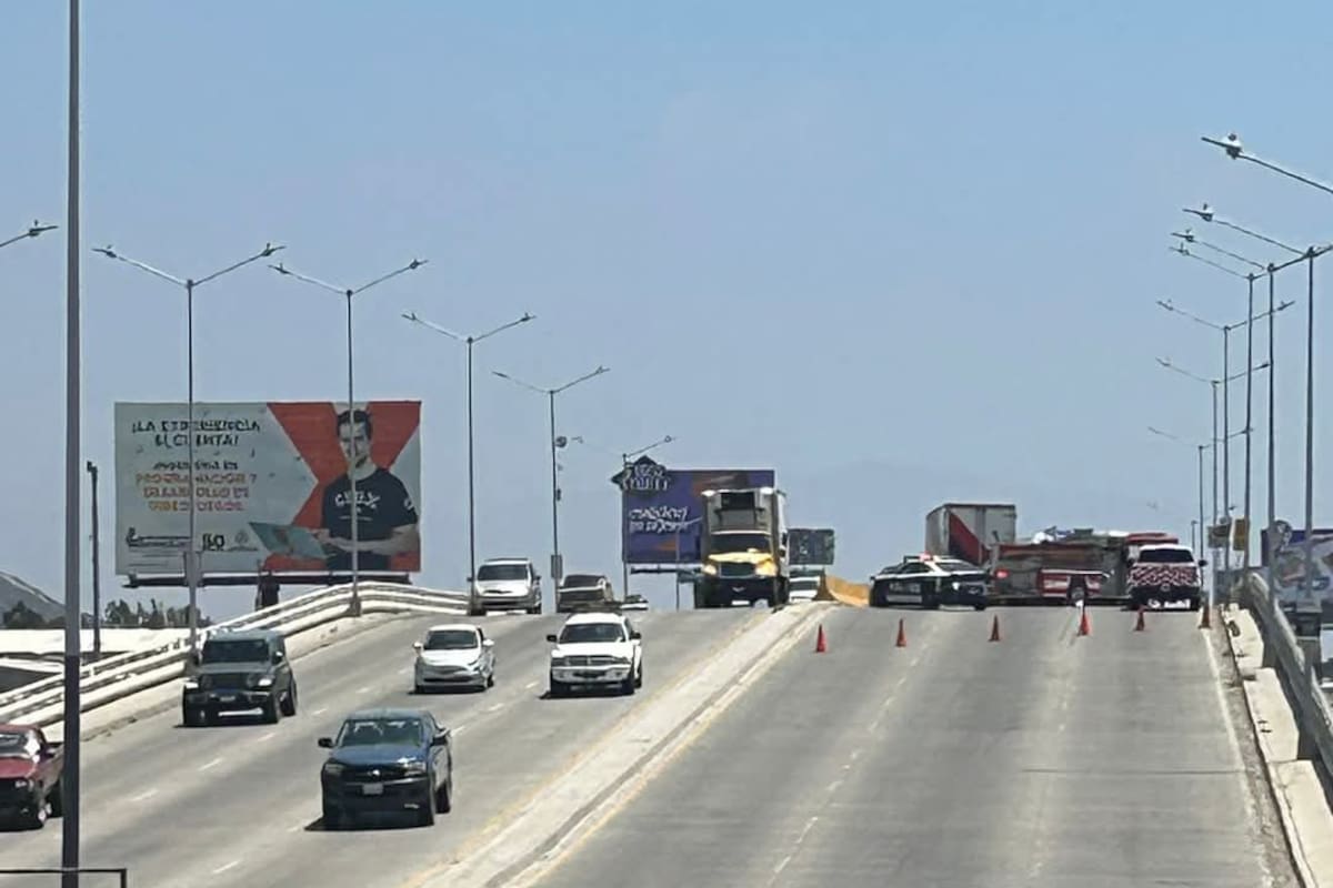 Se registra carambola en Puente El Gallo