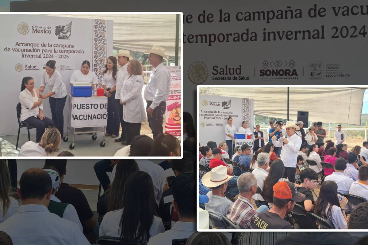 Desde Tepache, Gobernador Alfonso Durazo da inicio a la campaña de vacunación 2024-2025