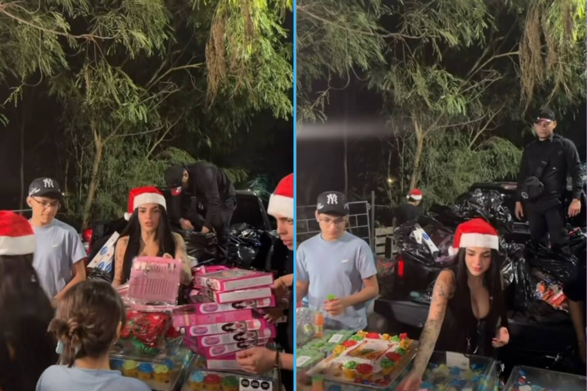 Karely Ruiz regala juguetes a niñas y niños de escasos recursos en Monterrey