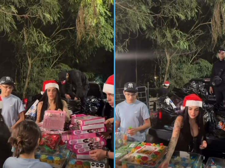 Karely Ruiz regala juguetes a niñas y niños de escasos recursos en Monterrey