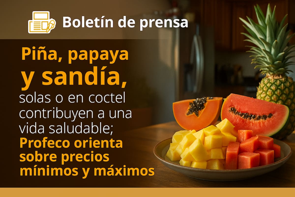 Piña a $13.50 o a $42 pesos: Profeco alerta sobre precios y beneficios de frutas tropicales como la papaya y la sandía