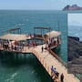 Rescatan a dos hombres atrapados por la marea alta en una isleta de Bahía de Kino