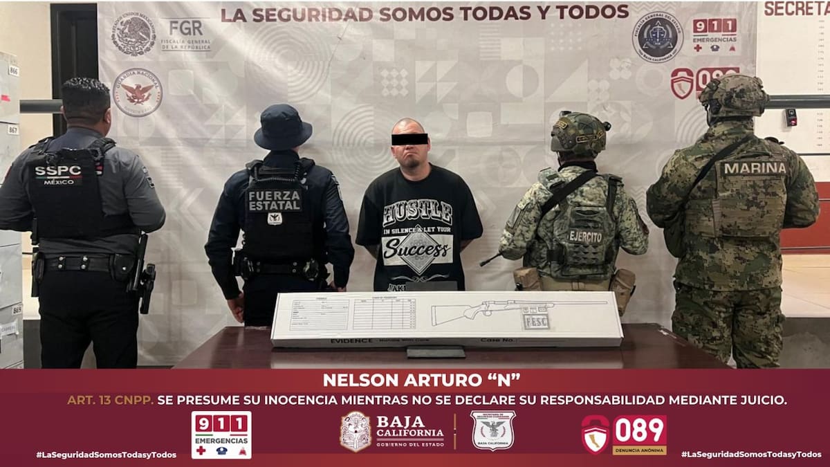 Detienen a sujeto con arma larga