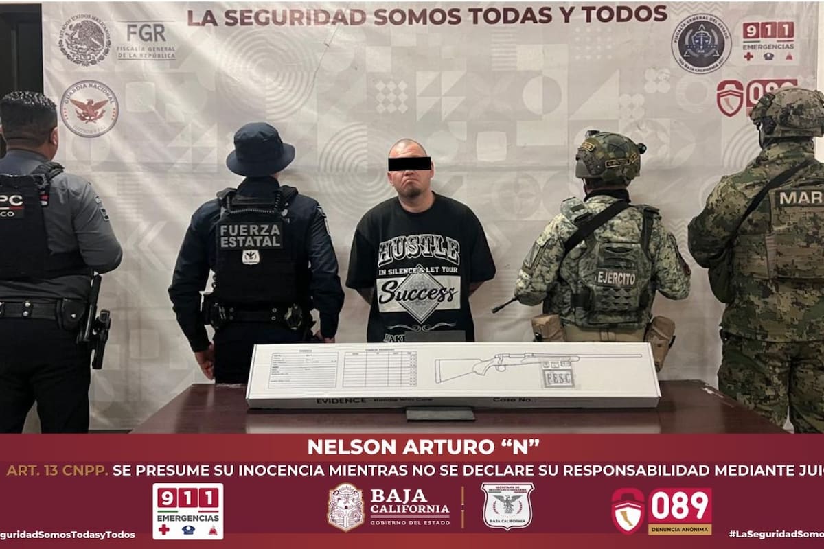 Detienen a sujeto con arma larga