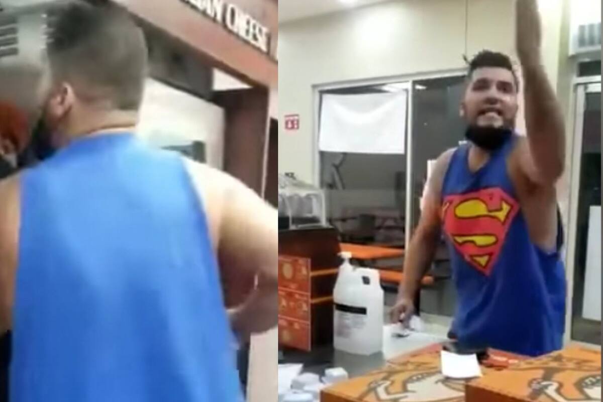 Le niegan la venta de pizza y se pone violento, la bautizan como "Lord Pizza"