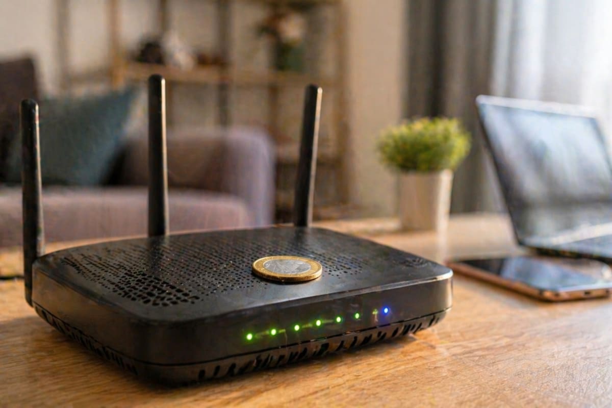 Por qué algunas personas colocan una moneda en el router del wifi y para qué sirve realmente según expertos en redes que advierten posibles efectos en la señal y el rendimiento