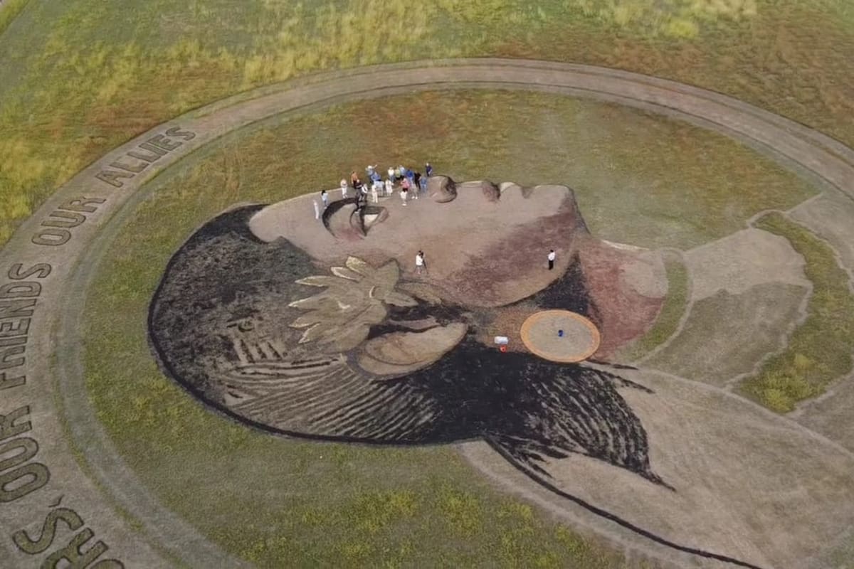 Artista estadounidense rinde homenaje a la mujer indígena mexicana con obra monumental