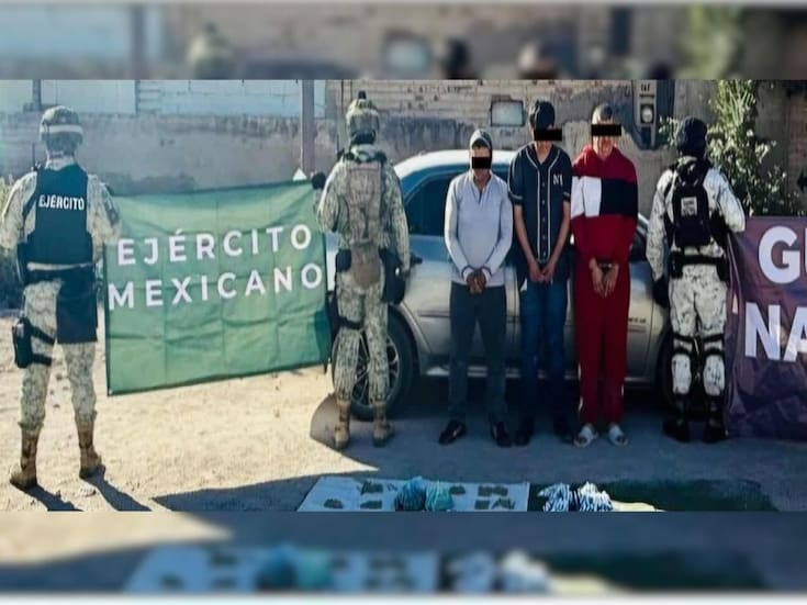 Decomisan diferentes narcóticos y capturan a 3 personas en Agua Prieta