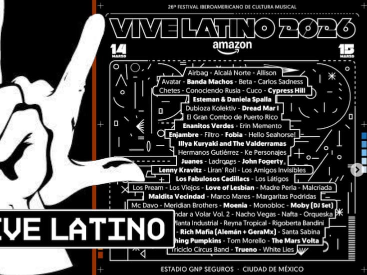 Vive Latino 2026: Estos son todos los artistas que se presentarán