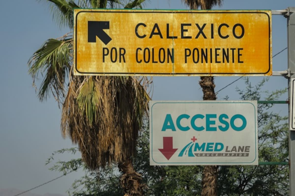 Así los tiempos de espera para cruzar a Calexico este miércoles 9 de julio