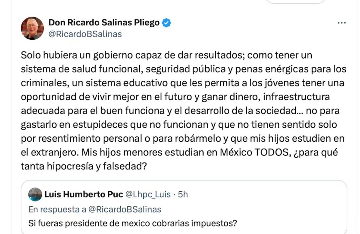 Ricardo Salinas Pliego envió un mensaje navideña sin olvidarse de Morena. | Especial GH