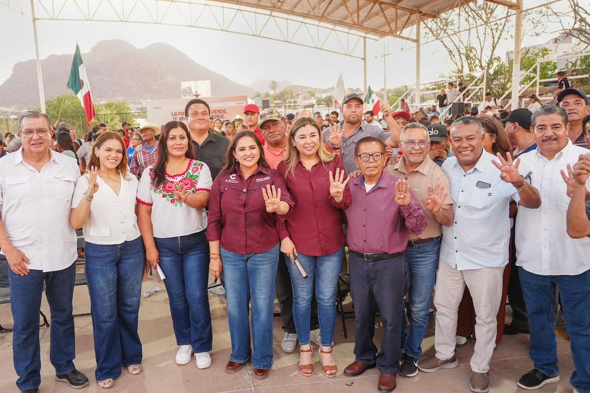 Celida López llama en Guaymas a fortalecer la participación de las mujeres y la defensa de la soberanía durante su recorrido por Sonora