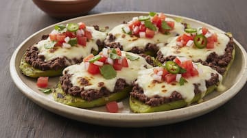 Molletes de nopal