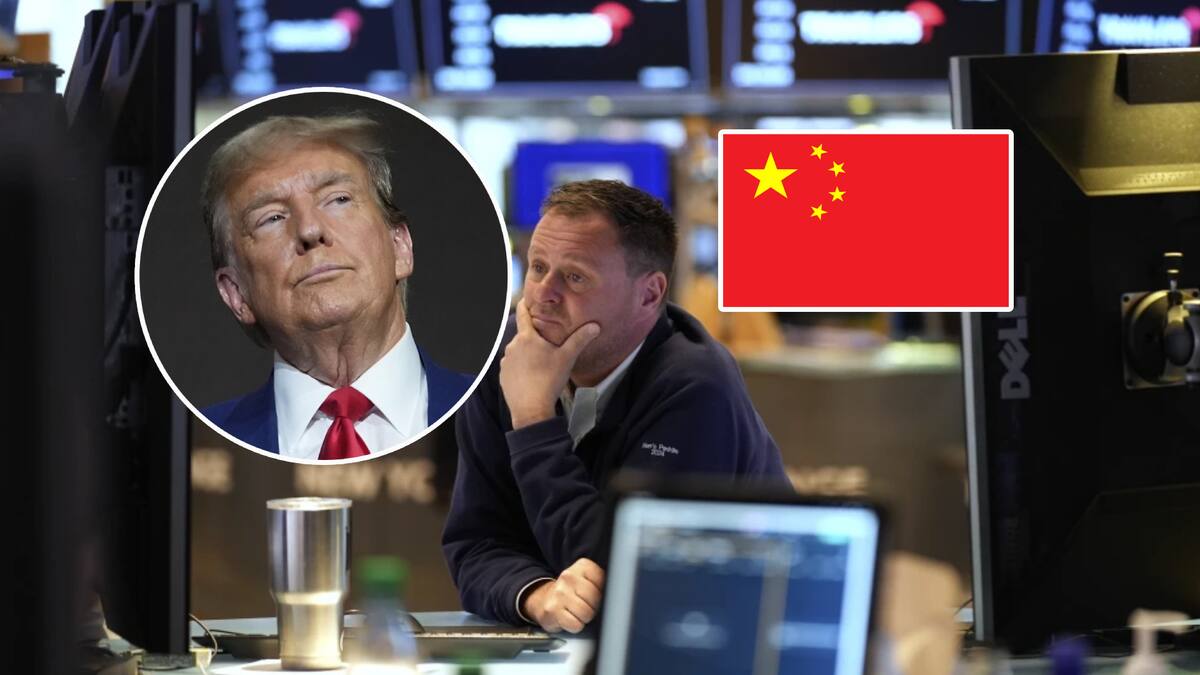 Wall Street registra pérdidas tras la imposición de aranceles del 104% a China de parte del presidente de Estados Unidos, Donald Trump. | AP