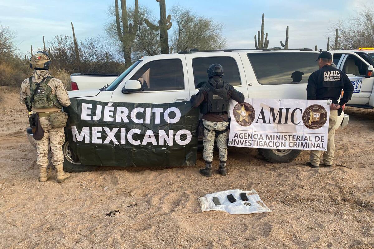 Aseguran vehículos y municiones en Sonoyta: estrategia conjunta combate actividades ilícitas