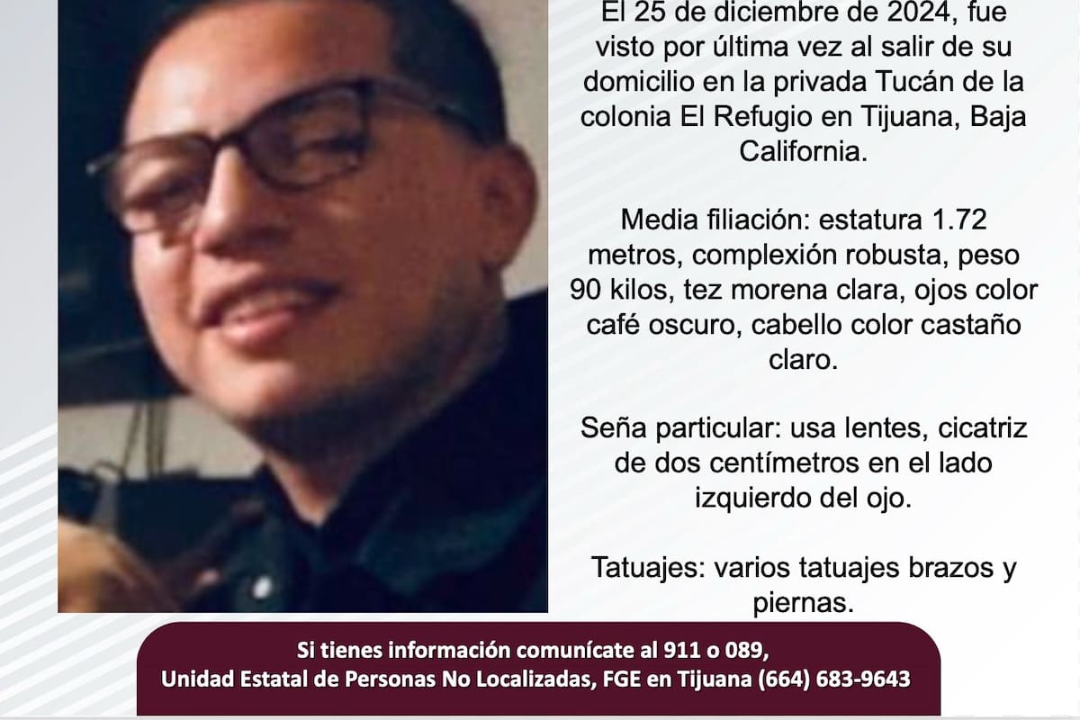 Se busca a Luis Daniel Macías Agis de 28 años de edad
