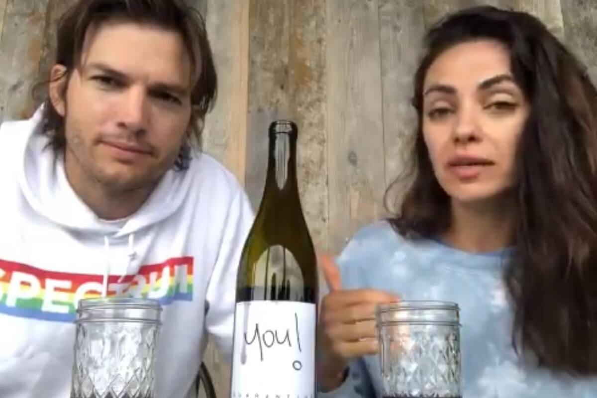 Ashton Kutcher y Mila Kunis lanzan vino especial por una causa benéfica