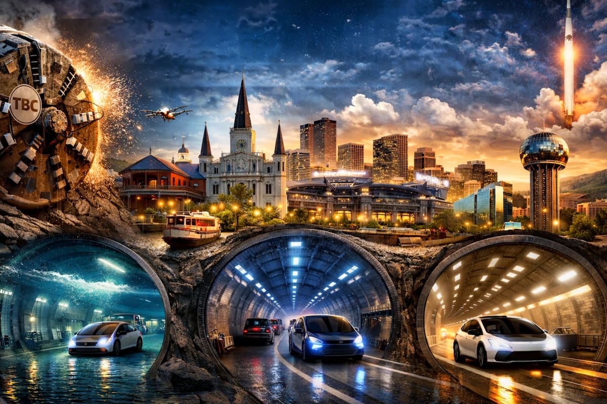 The Boring Company anuncia a los ganadores del Tunnel Vision Challenge: Nueva Orleans, Baltimore y Dallas tendrán túneles Loop gratuitos financiados por Elon Musk