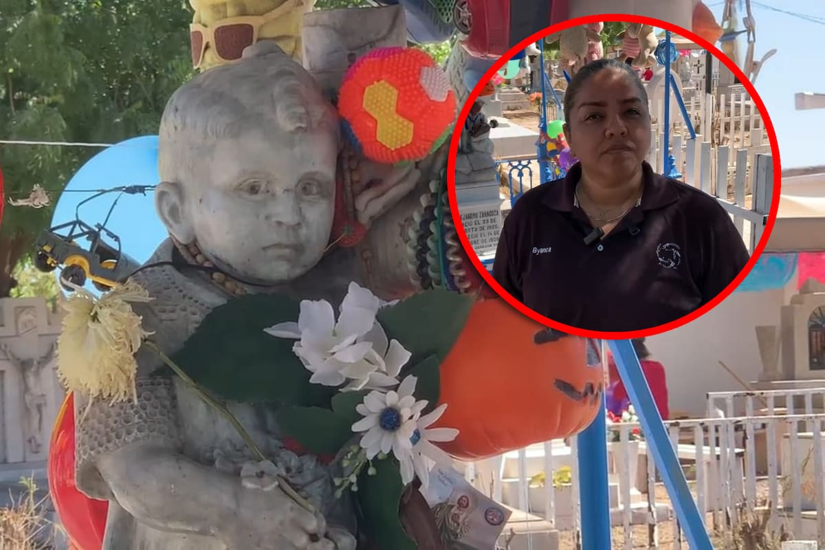 Visitan a “El Niño Milagroso" en el Panteón Viejo de Cajeme