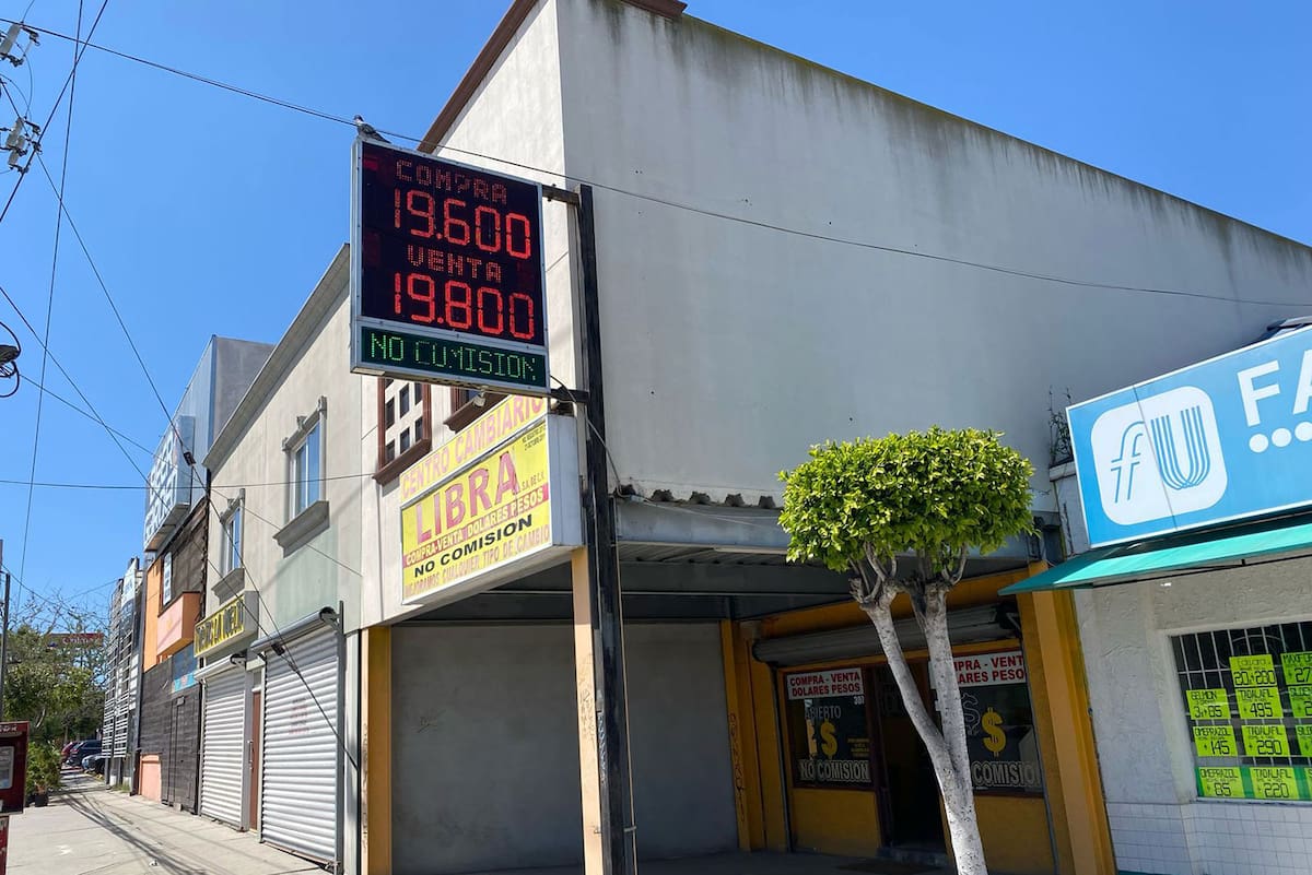 Tipo de cambio en Tijuana este viernes.