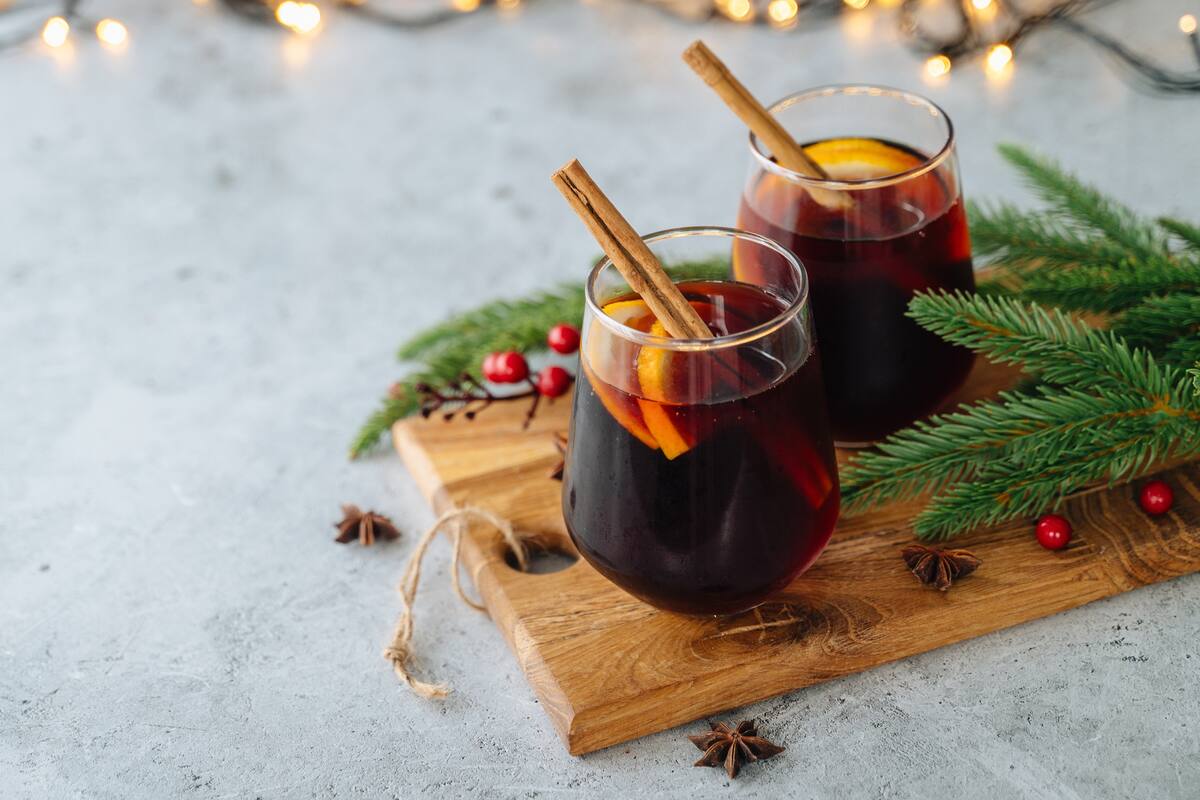 Vino caliente estilo europeo