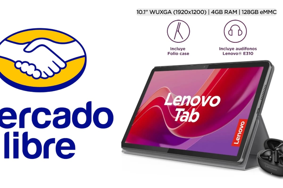Tecnología a mitad de precio: tablet Lenovo en Mercado Libre con 54% de descuento