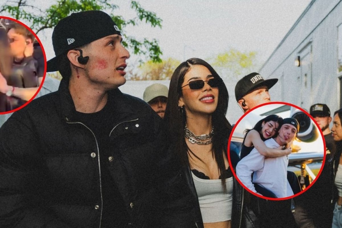 Peso Pluma y Kenia Os ya no ocultan su amor: comparten fotos juntos y el cantante baja del escenario para besarla