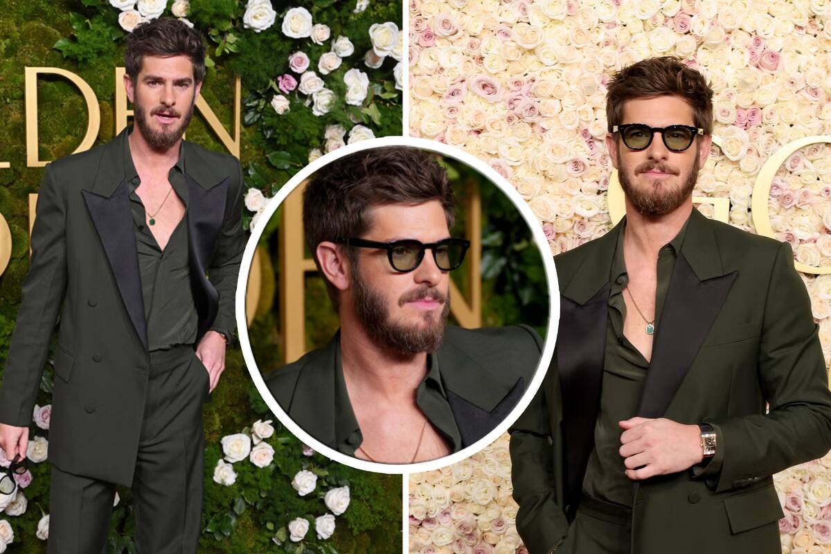 Fans declaran a Andrew Garfield “el más guapo” de los Golden Globes