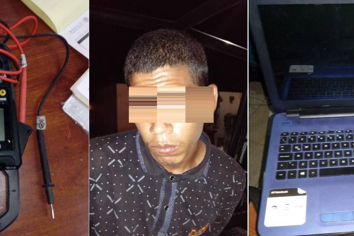 No comprueba que son sus cosas y la policía lo detienen