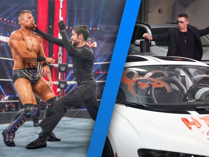 Bad Bunny dejó que rayaran su Bugatti real para un segmento en WWE