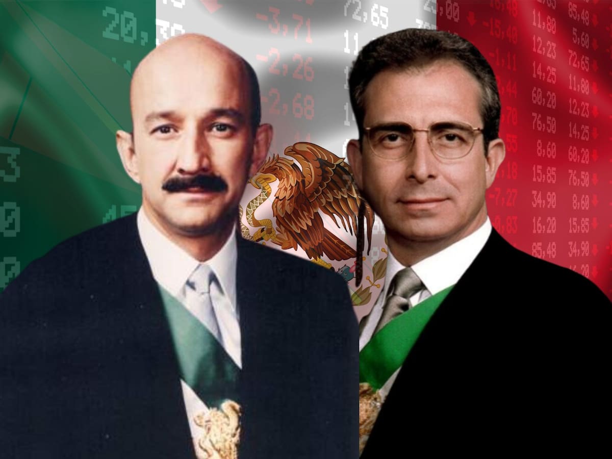 Carlos Salinas de Gortari y Ernesto Zedillo, ¿detrás de la crisis de diciembre de 1994? | Especial/Canva/Banco digital GH