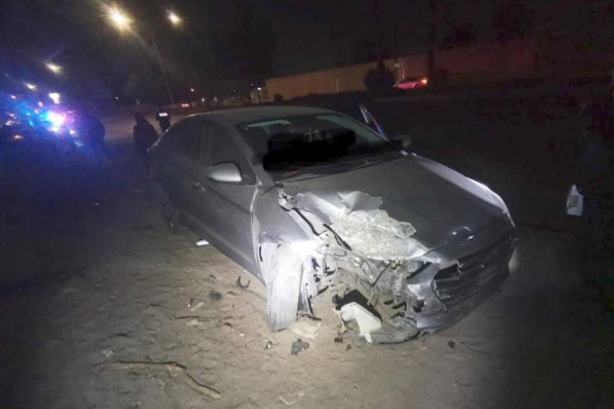 Fuerte accidente de tránsito deja a dos personas lesionadas
