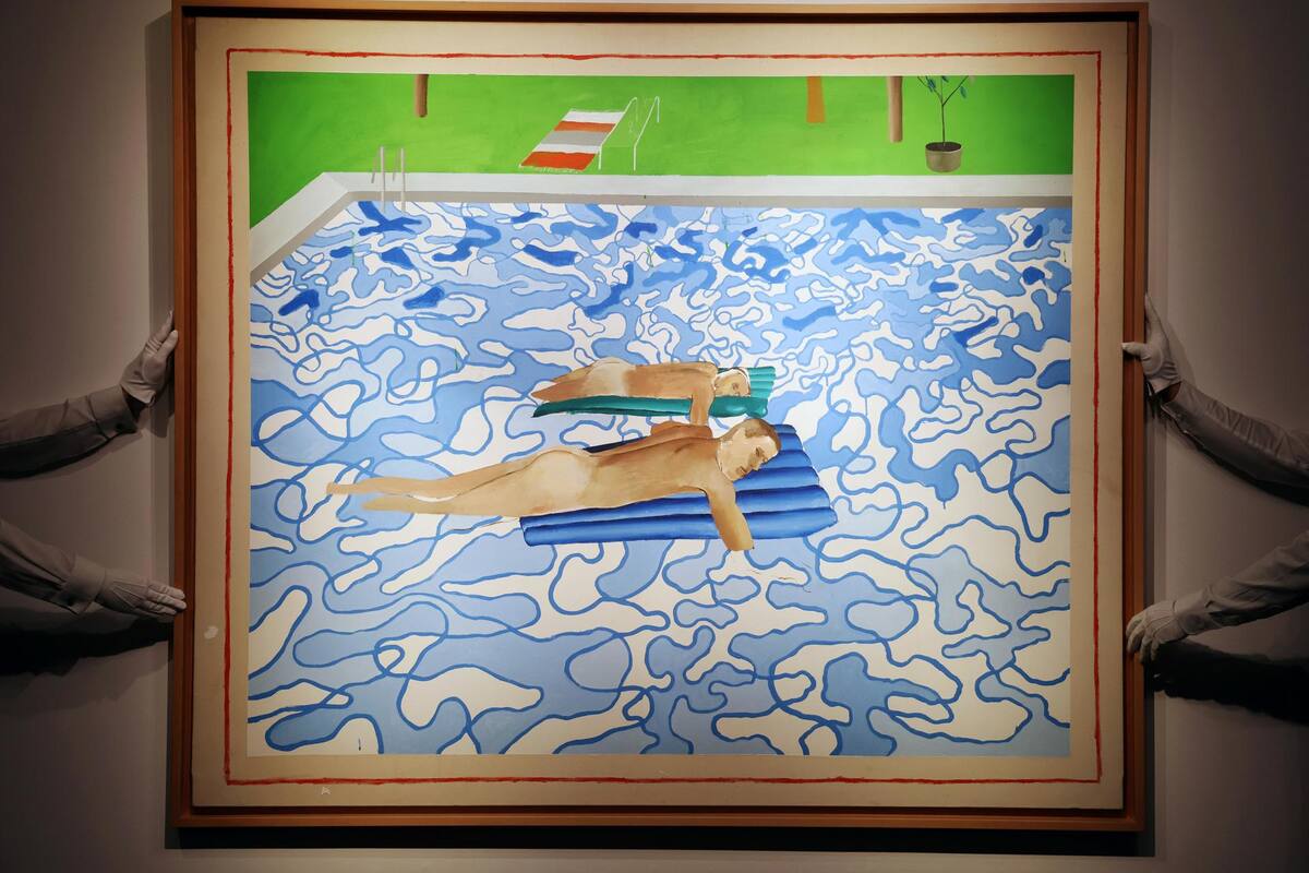 Se expone ‘California’ de Hockney antes de ser subastado