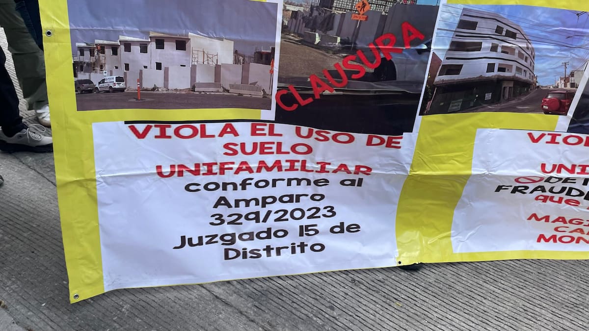Residentes de Hacienda Agua Caliente, Las Plazas y Lomas Sexta Sección en Tijuana, denunciaron que distintos proyectos autorizados en fraccionamientos incumplen acuerdos de uso de suelo y generan presión sobre servicios públicos. Foto: Michelle Castillo