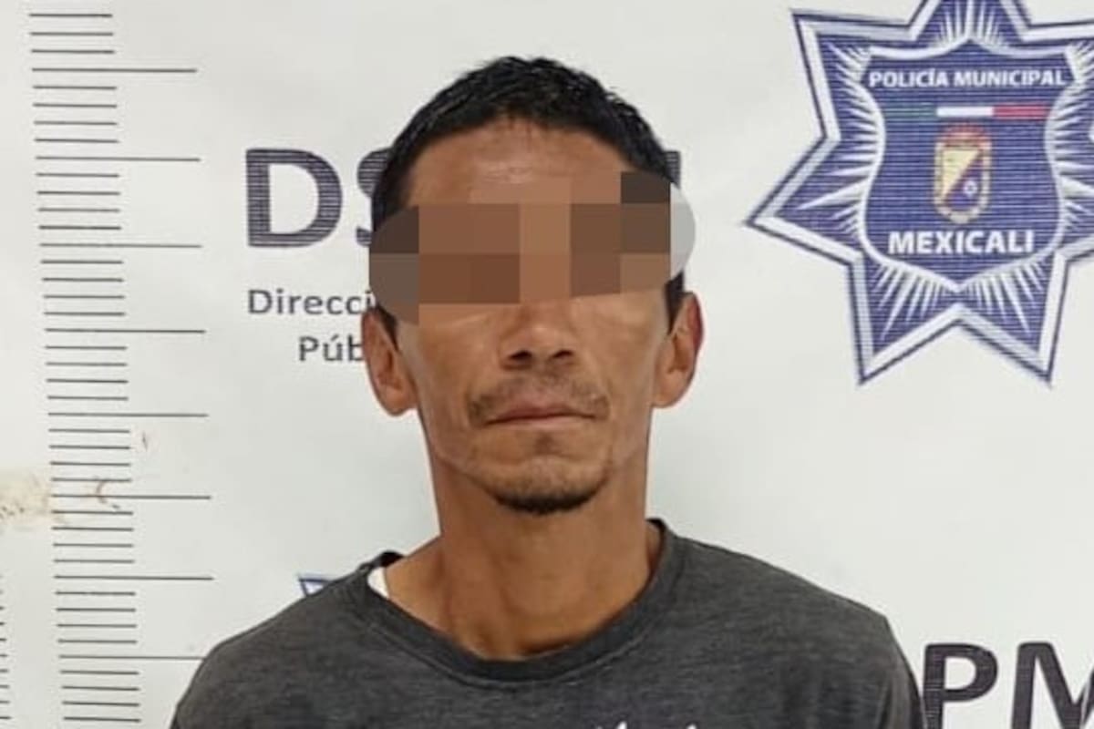 Hombre golpea y amenaza a su pareja con cuchillo; lo detienen