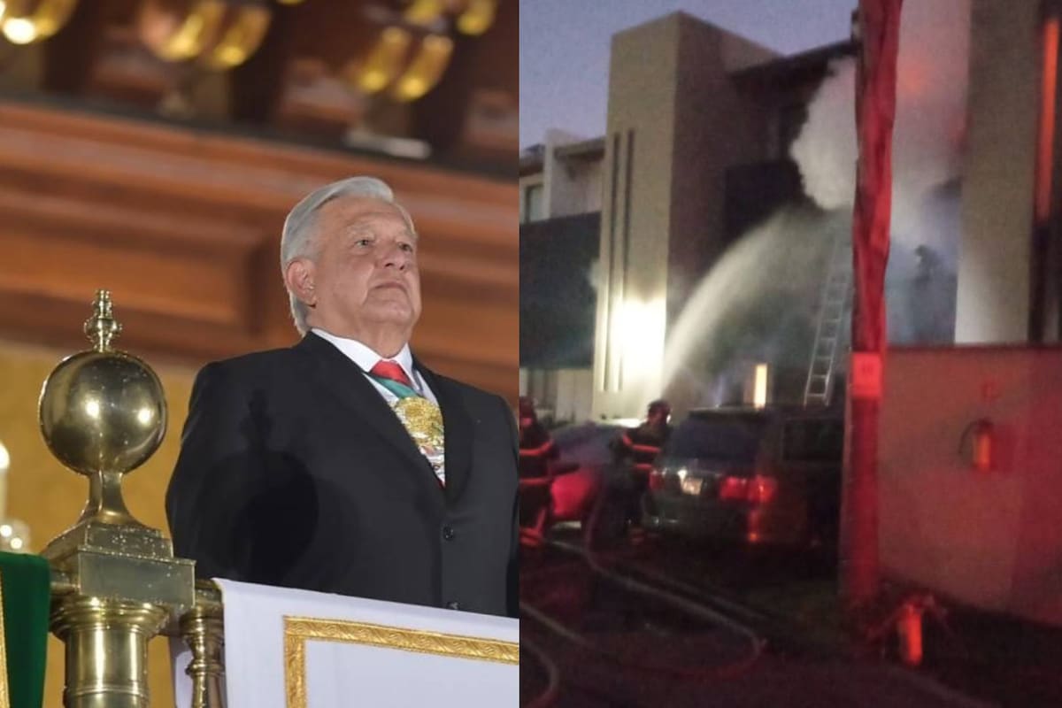 Tres fallecidos tras incendio en fraccionamiento donde vivía expresidente AMLO