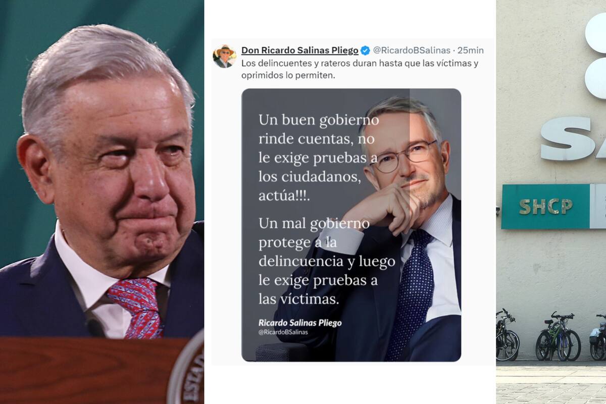 Salinas Pliego se dice “víctima” de AMLO tras pedirle probar “extorsión” del SAT que acusa